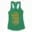 Appan Saabam Weapon Maadhri Vandhu Thaakudu Women's Racerback Tank in Solid Kelly Green Color